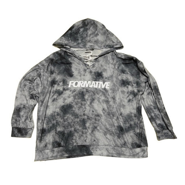 Select Smoked Tie Dye Cropped Hoodie